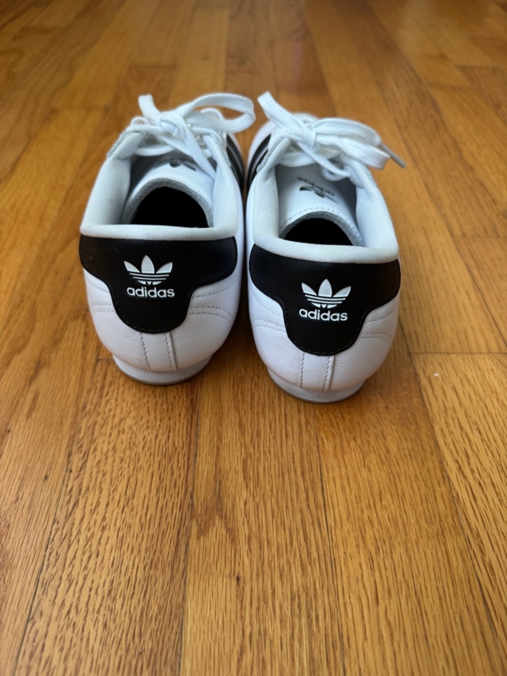 Women’s sz 8 Addidas Taekwondo black & white leather sneakers EUC - Picture 4 of 7
